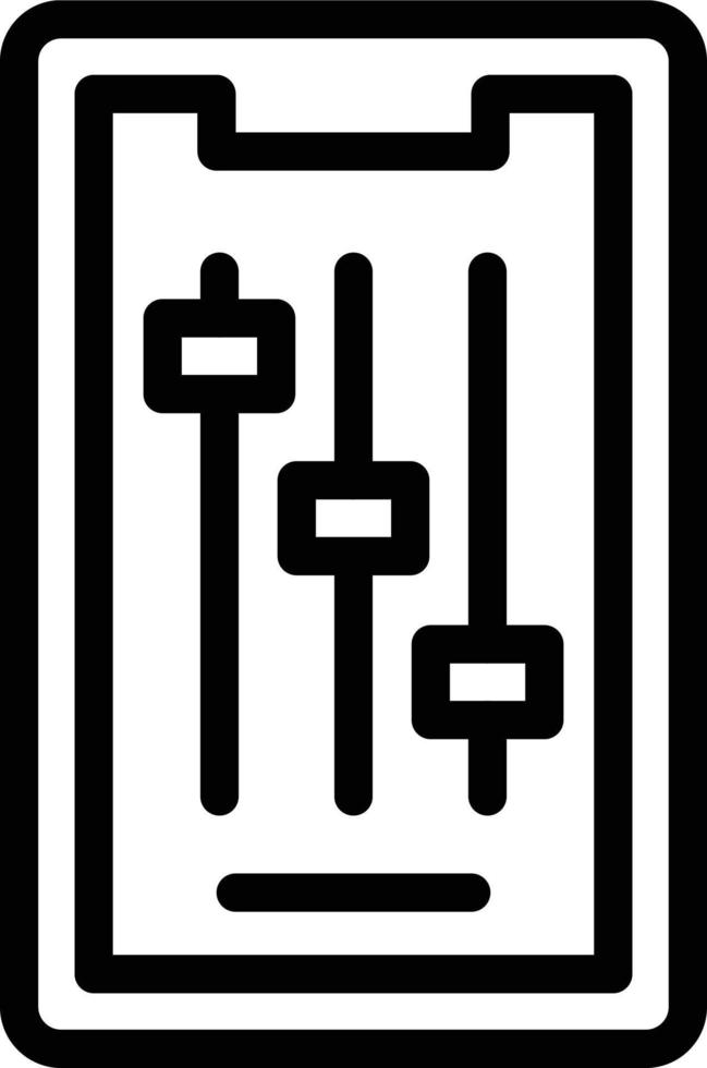 Vector Design Mobile Controls Icon Style