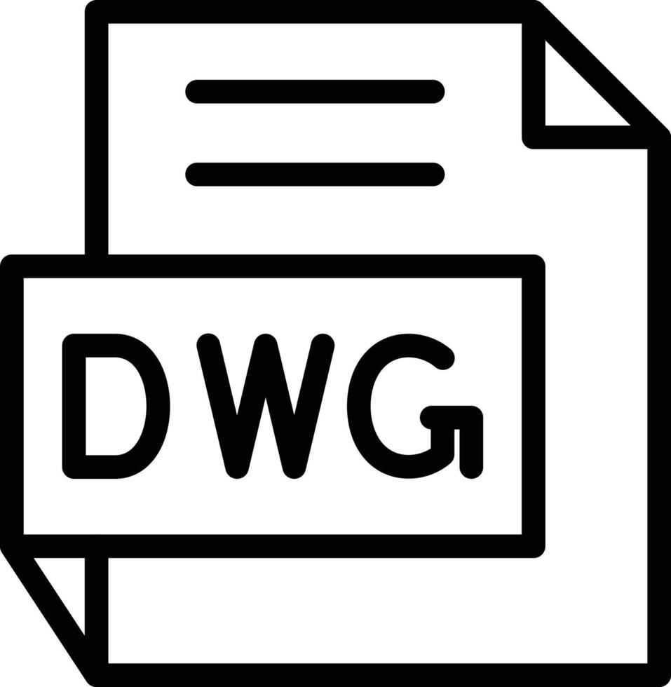 Vector Design DWG Icon Style