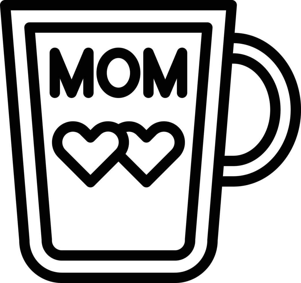 MOM Mug Vector Icon Style