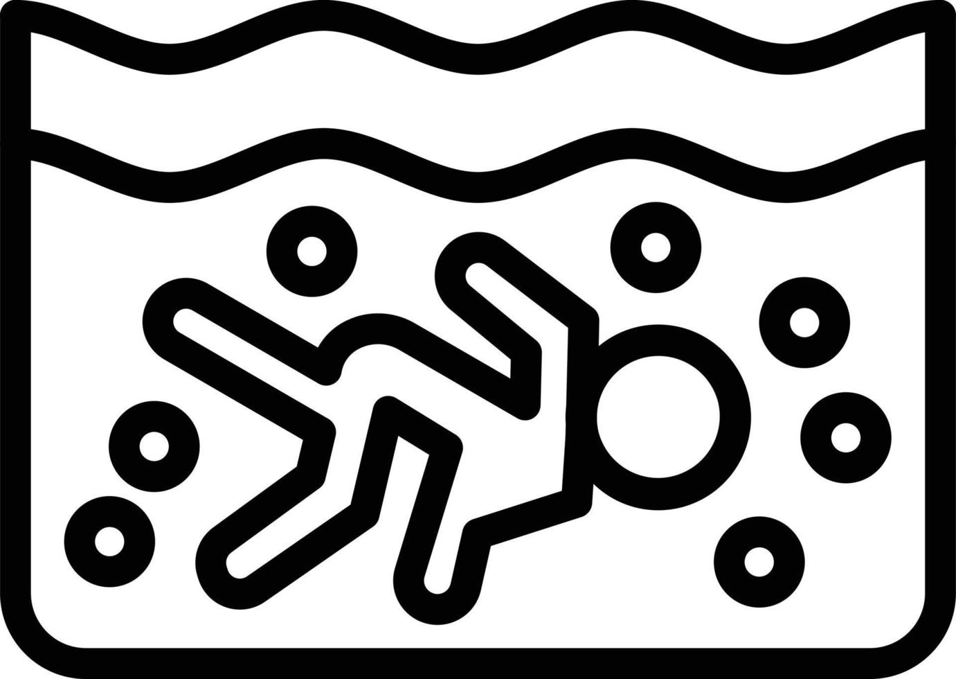 Scuba Diving Vector Icon Style