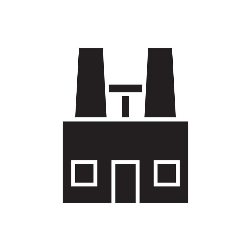 factory building vector for Icon Website, UI Essential, Symbol, Presentation