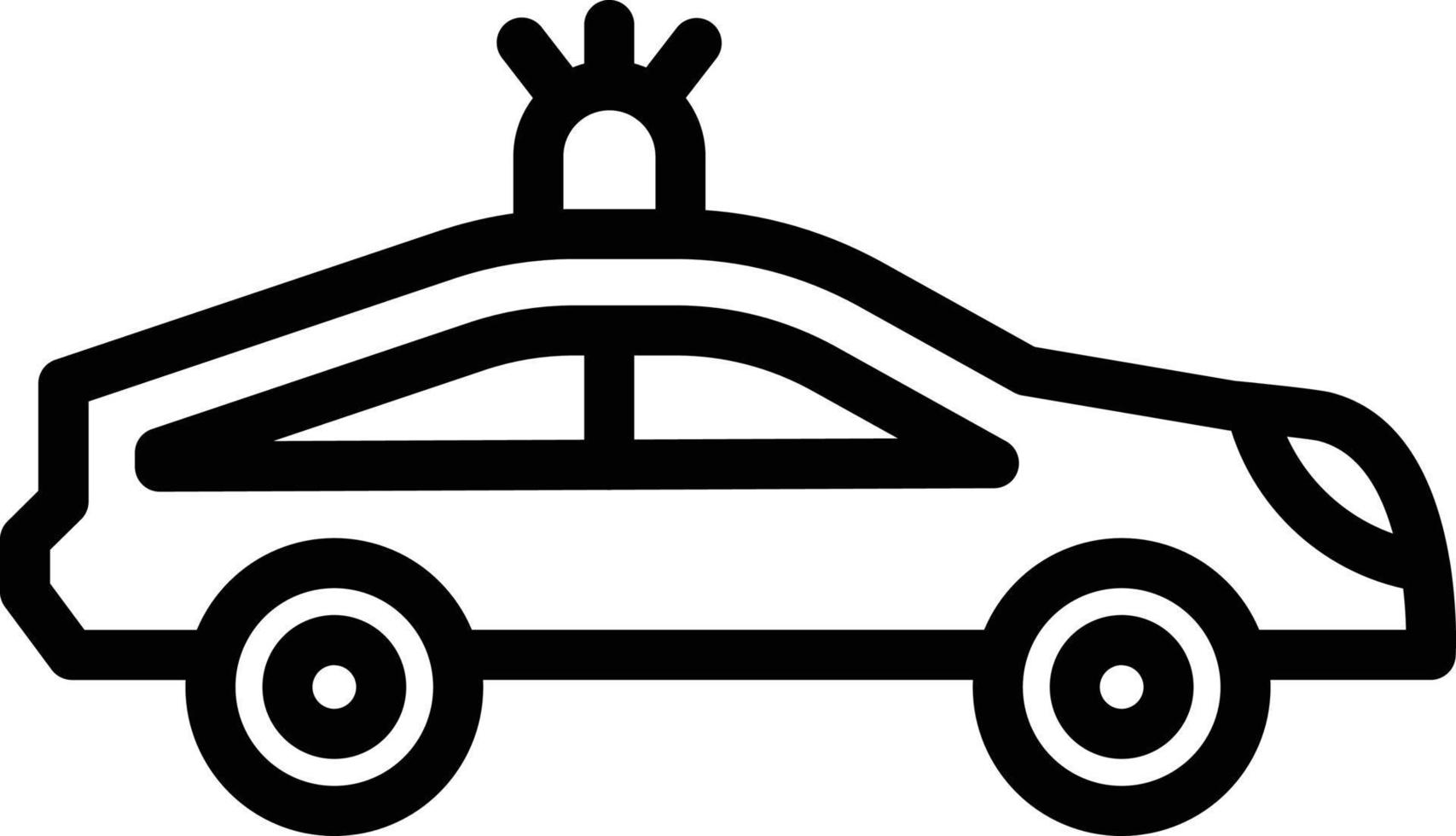 Vector Design Police Car Icon Style