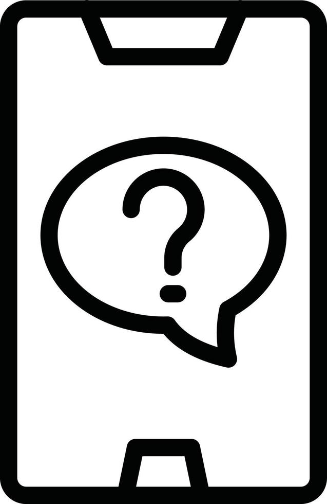 Vector Design Online Question Icon Style