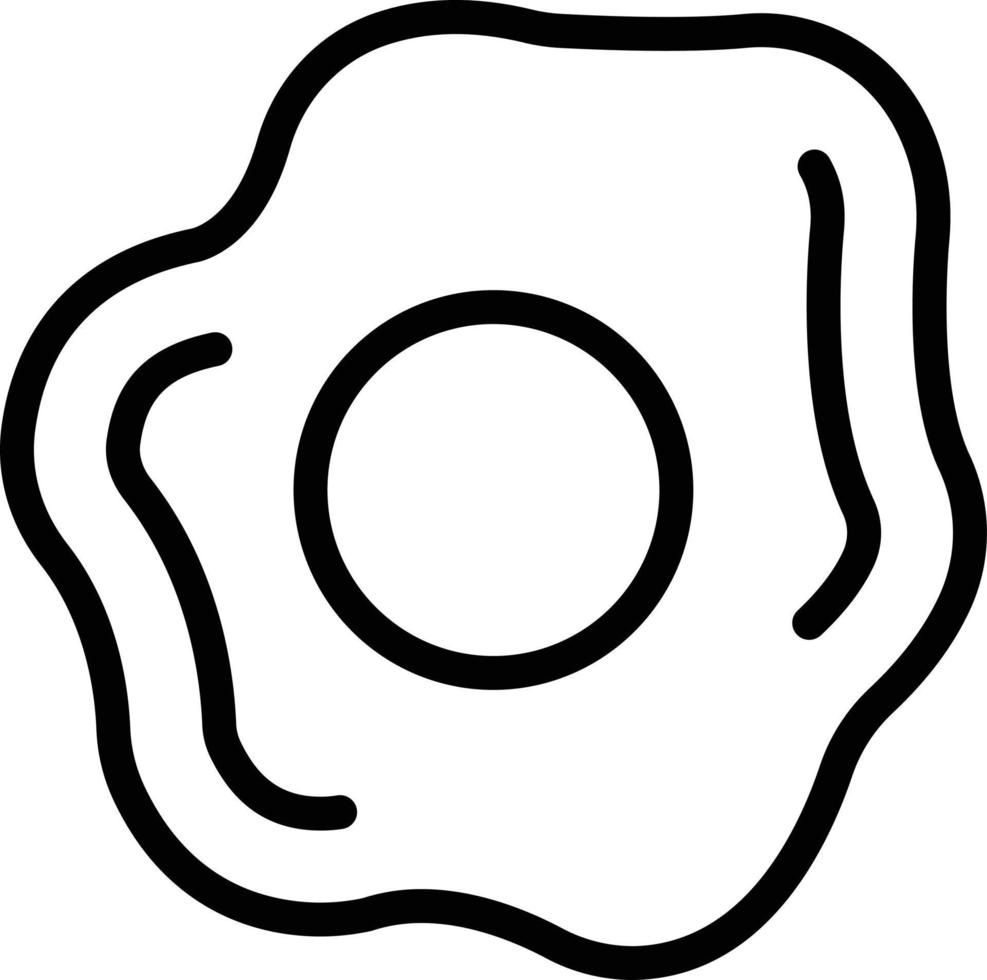 Vector Design Fried Egg Icon Style