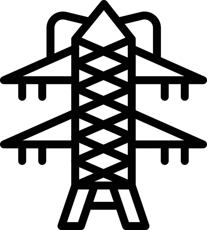 transmisión torre vector icono estilo