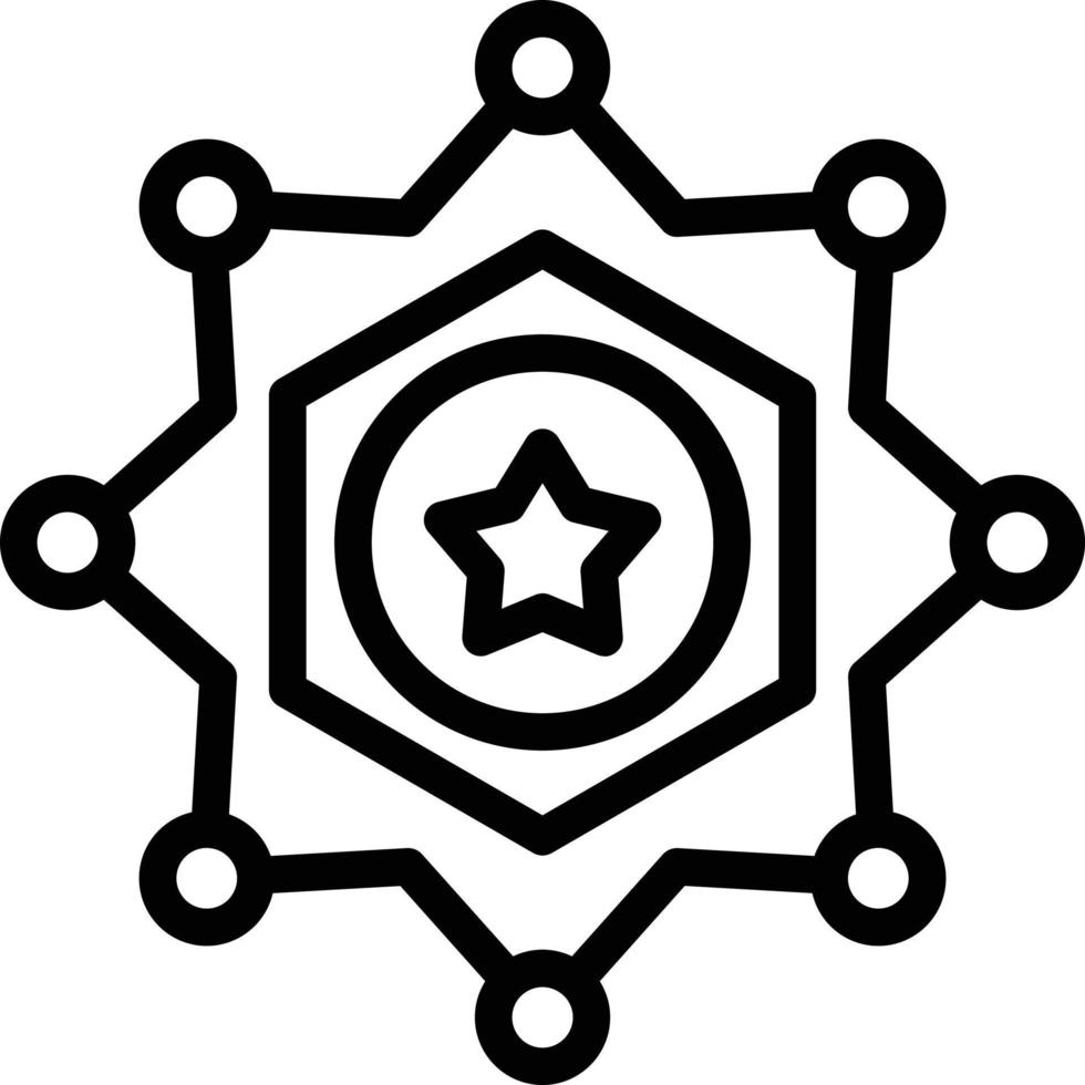 Sheriff Vector Icon Style