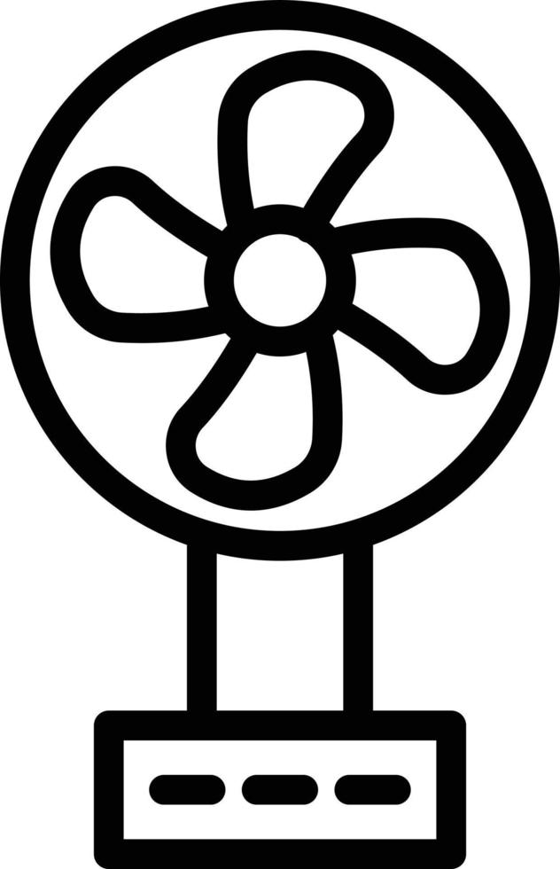 vector diseño ventilador icono estilo