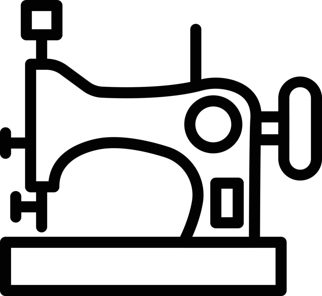 Sewing Machine Vector Icon Style