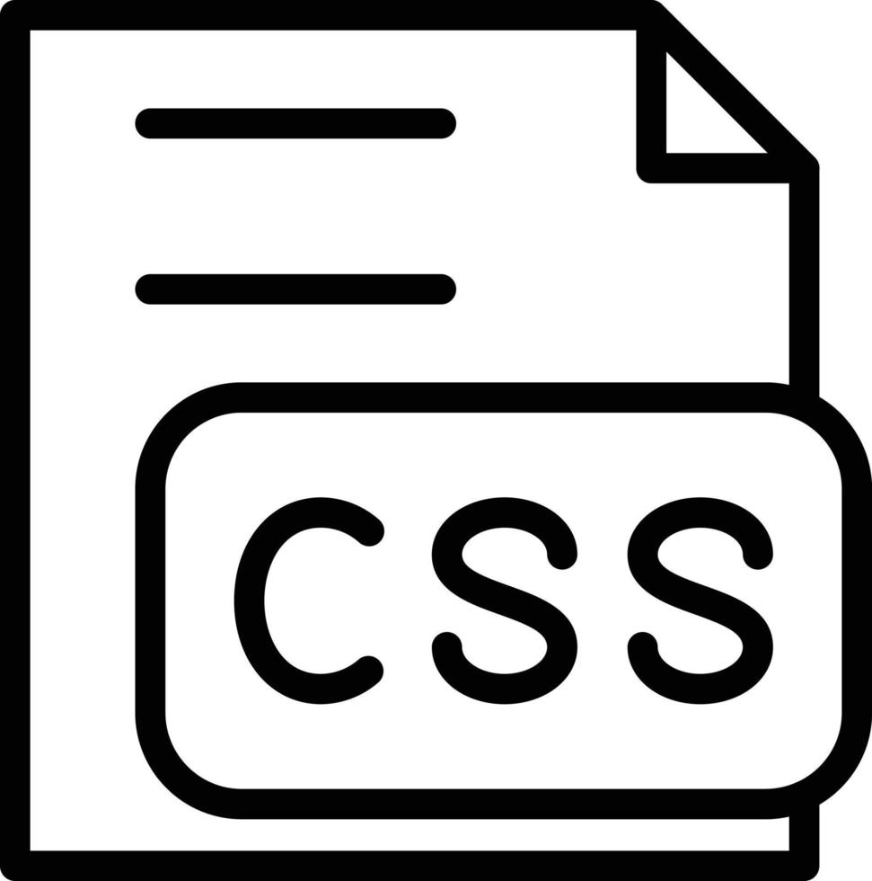 Vector Design CSS File Icon Style