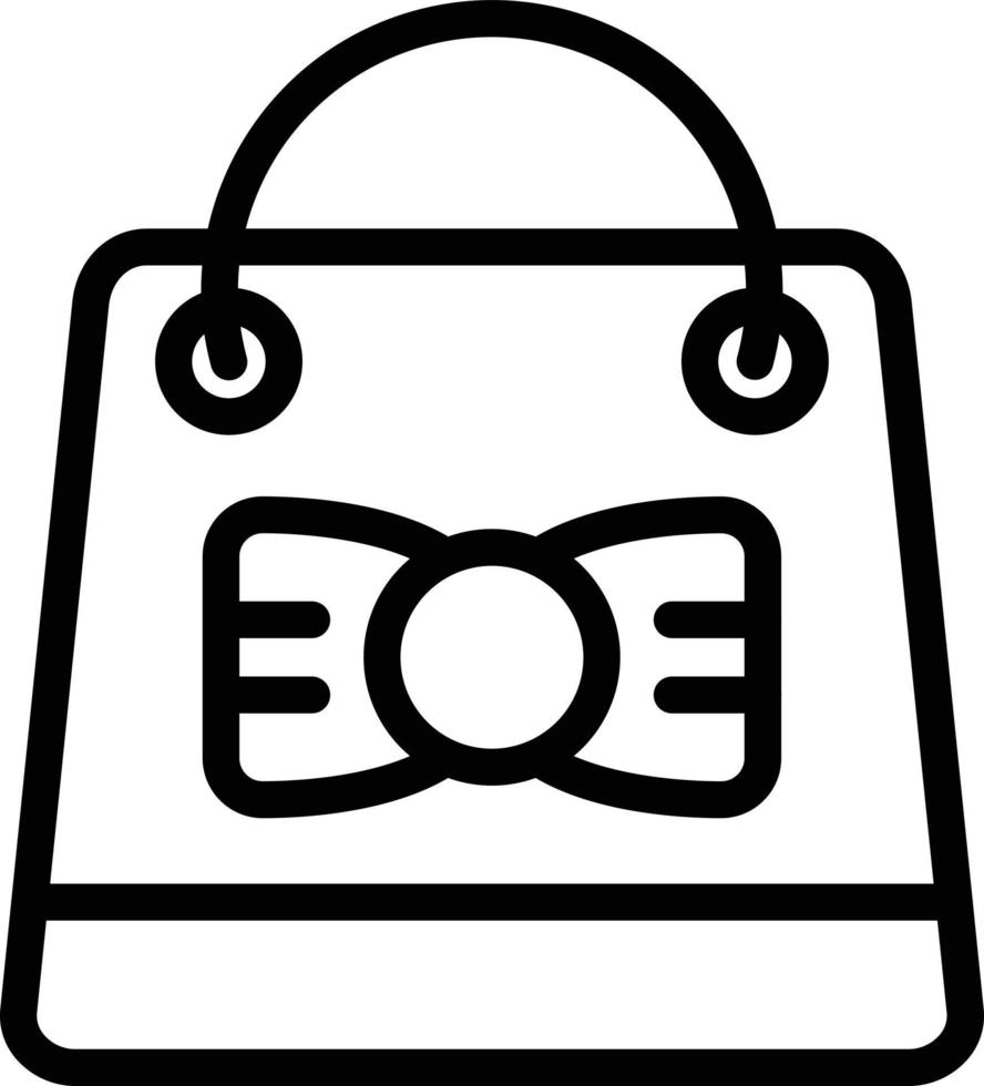 Gift Bag Vector Icon Style