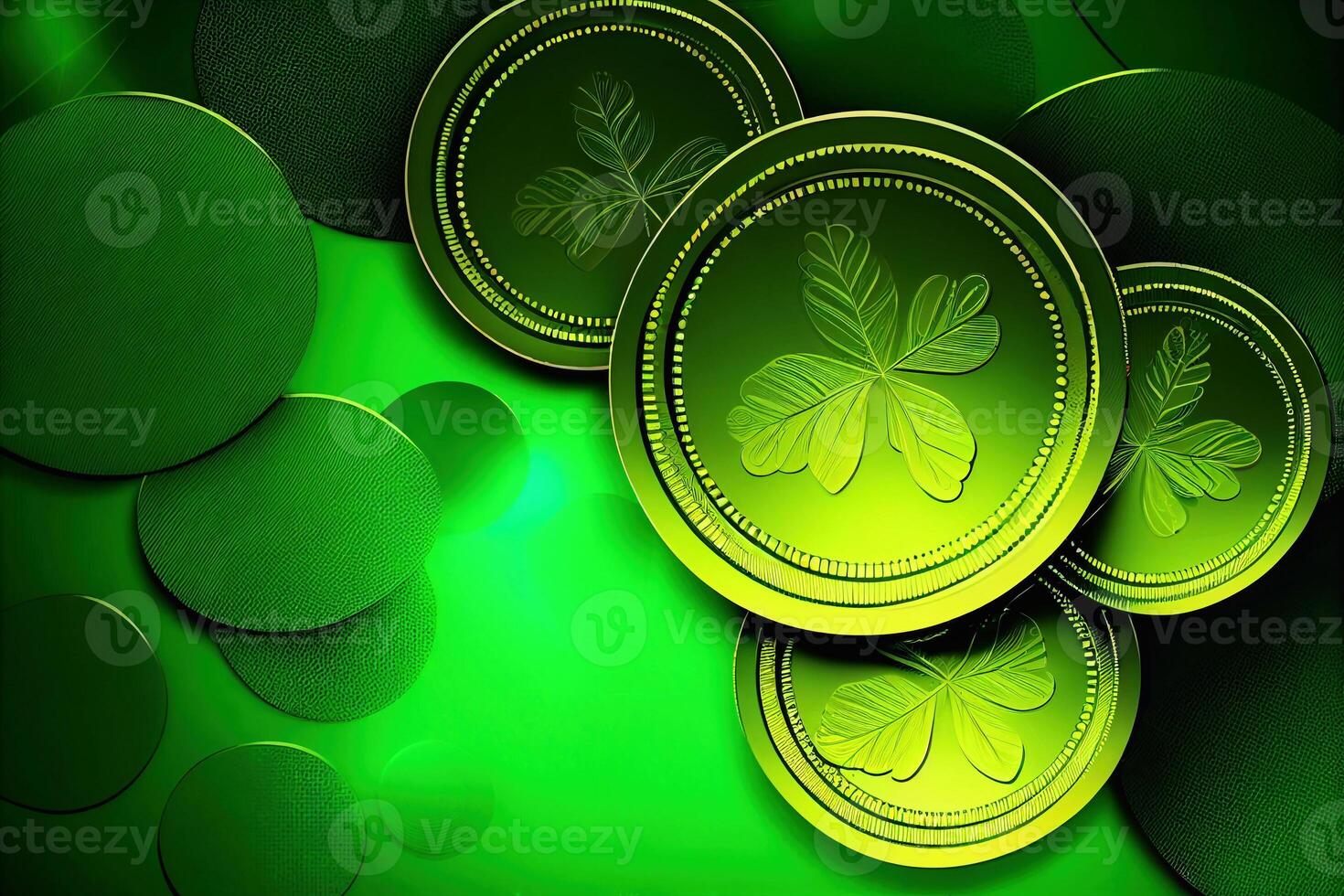 Green Bitkub coin or KUB Coin token. Crypto currency By BBT company in Thailand, Coin Bitkub symbol isolated on transparent background. Realistic illustration AI photo
