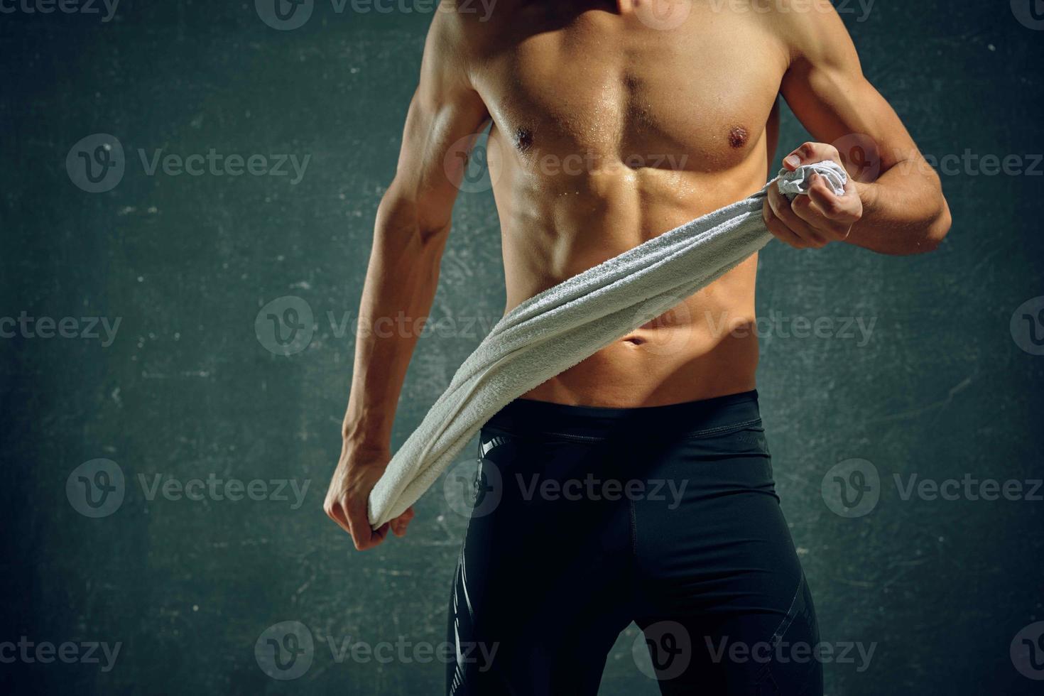 athletic male athlete workout exercise isolated background fitness photo