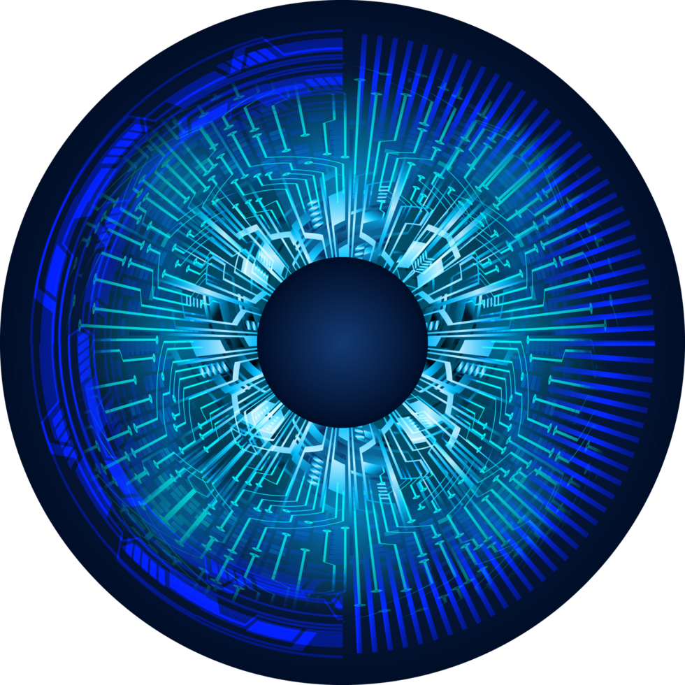 recorte de ojo de tecnología moderna png