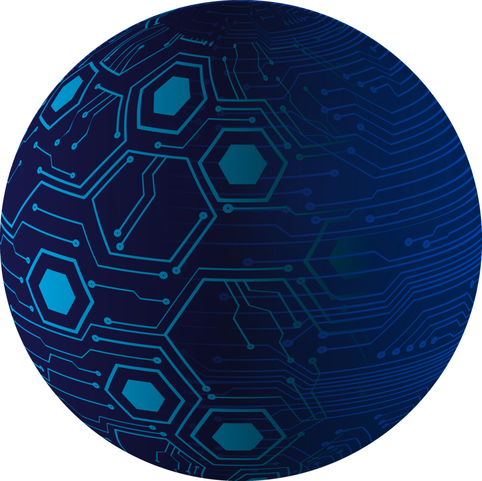 Modern Technology Globe Crop-out png