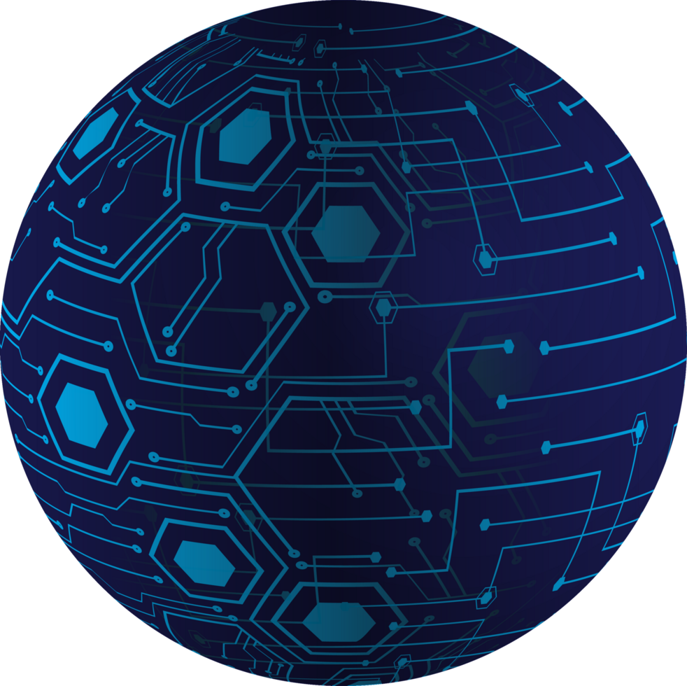 Modern Technology Globe Crop-out png