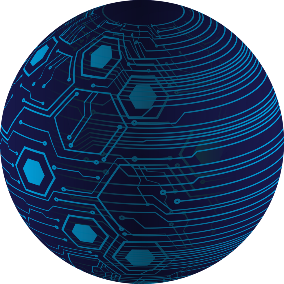 Modern Technology Globe Crop-out png