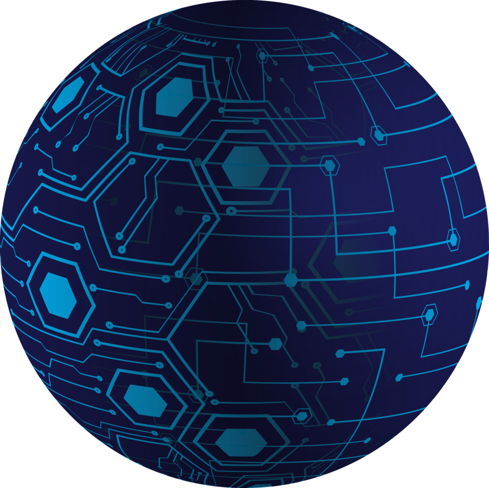Modern Technology Globe Crop-out png