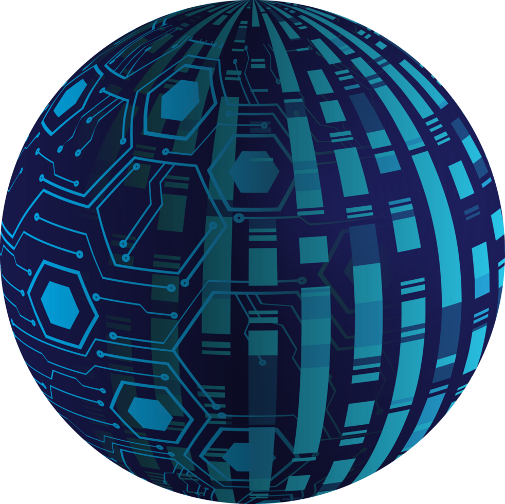 Modern Technology Globe Crop-out png
