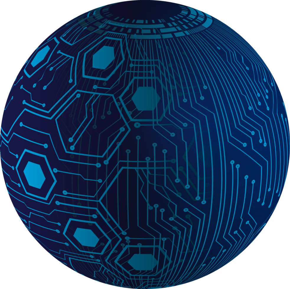 Modern Technology Globe Crop-out png