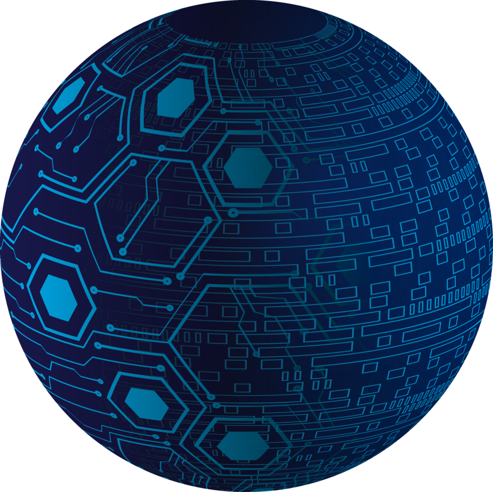 Modern Technology Globe Crop-out png