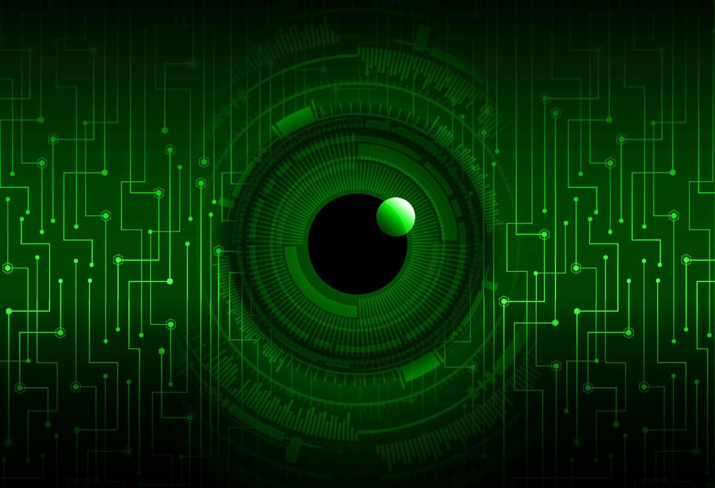 Modern Cybersecurity Eye on Technology Background vector