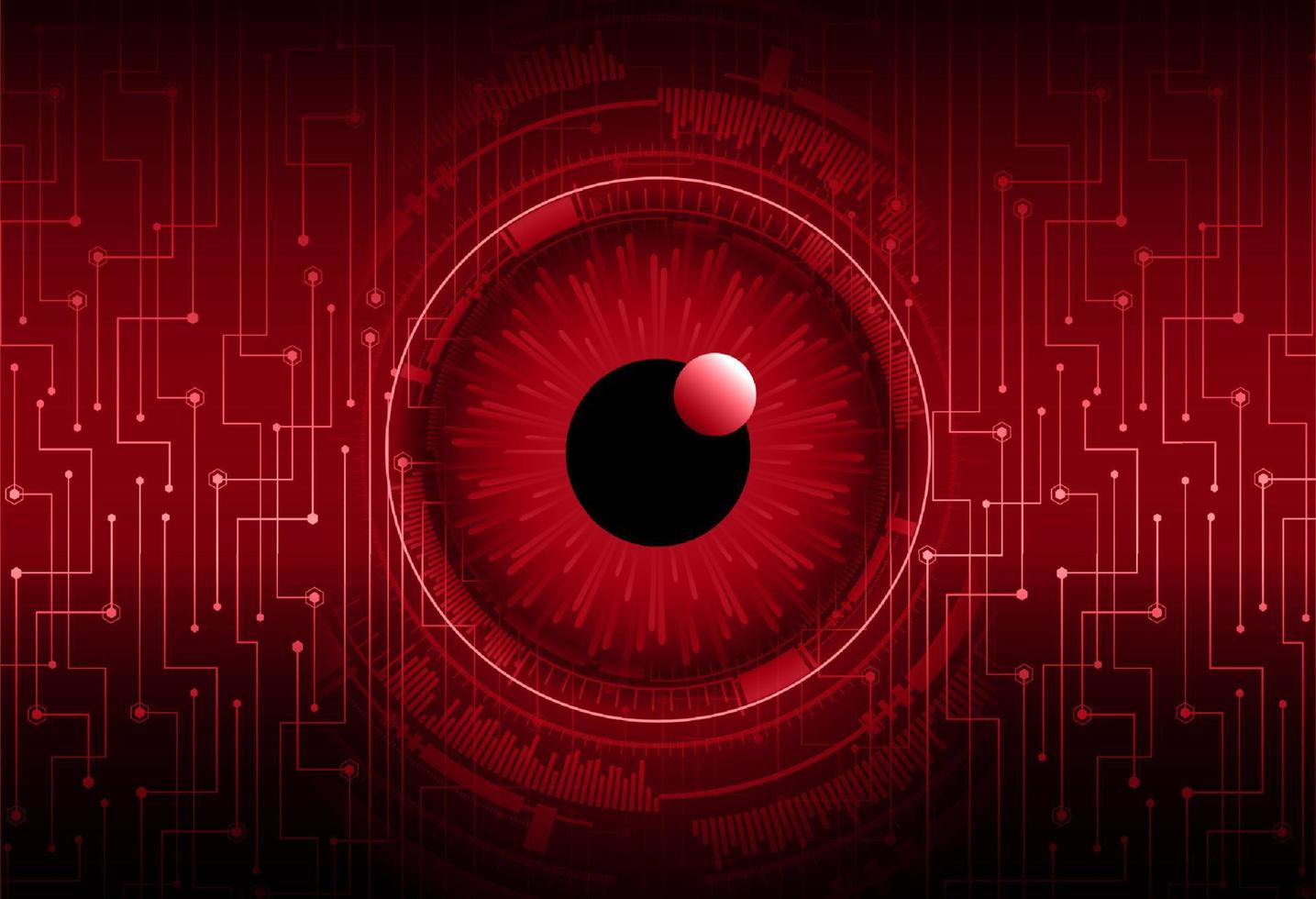 Modern Cybersecurity Eye on Technology Background vector