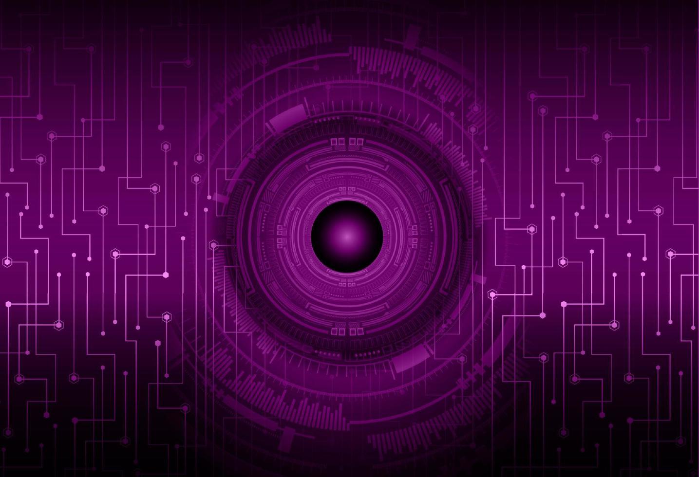 Modern Cybersecurity Eye on Technology Background vector