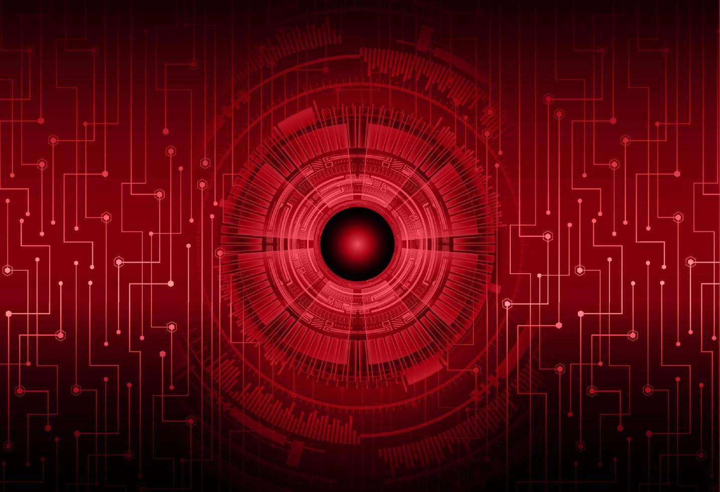 Modern Cybersecurity Eye on Technology Background vector