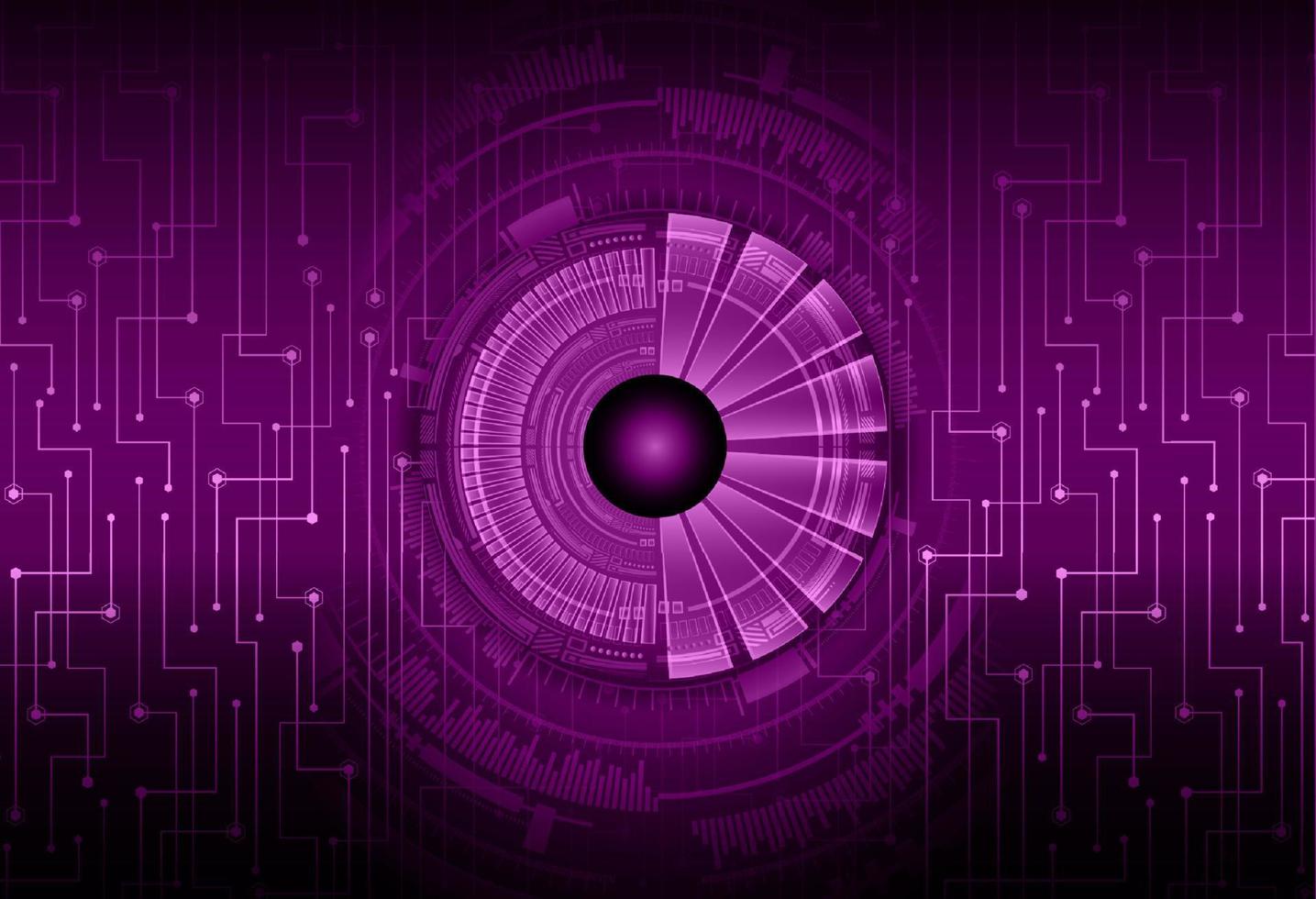 Modern Cybersecurity Eye on Technology Background vector