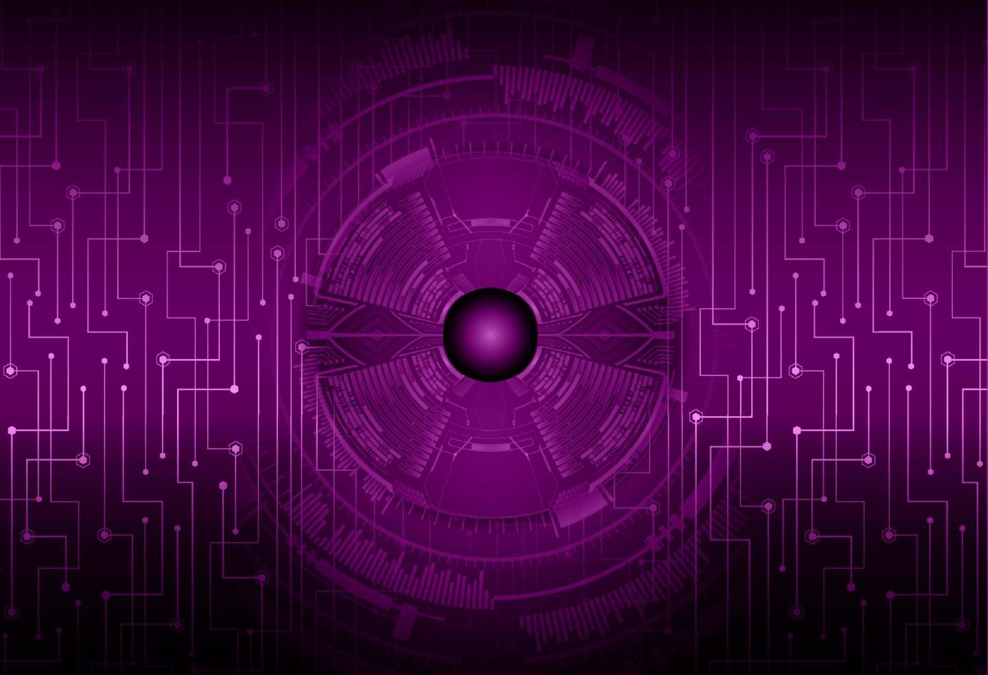 Modern Cybersecurity Eye on Technology Background vector