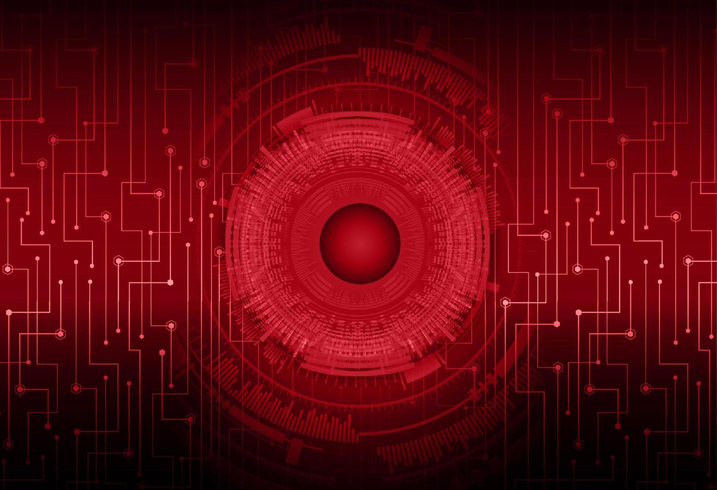 Modern Cybersecurity Eye on Technology Background vector
