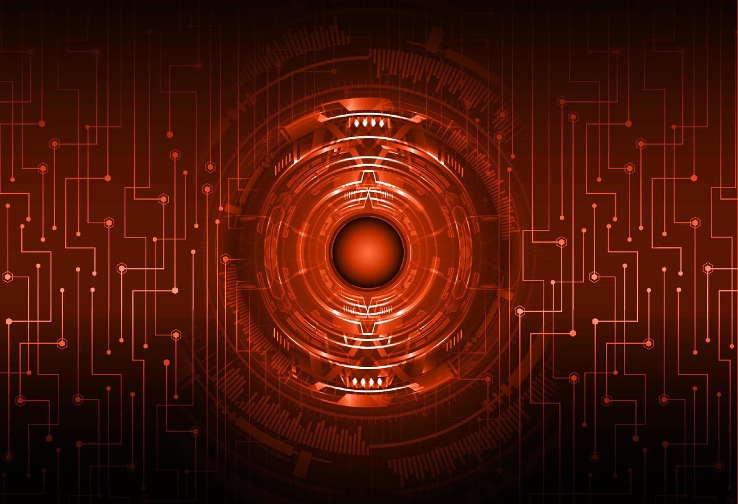 Modern Cybersecurity Eye on Technology Background vector