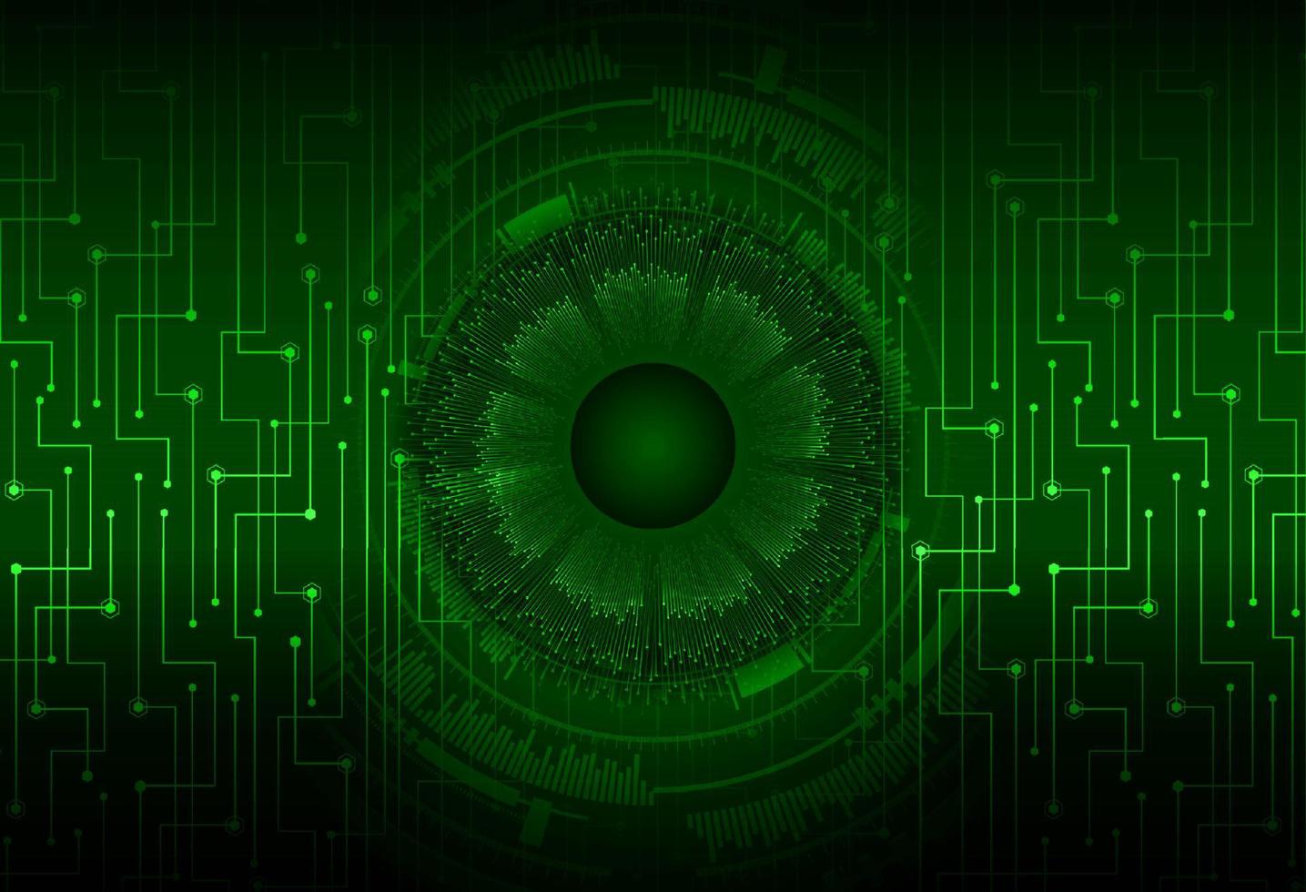 Modern Cybersecurity Eye on Technology Background vector