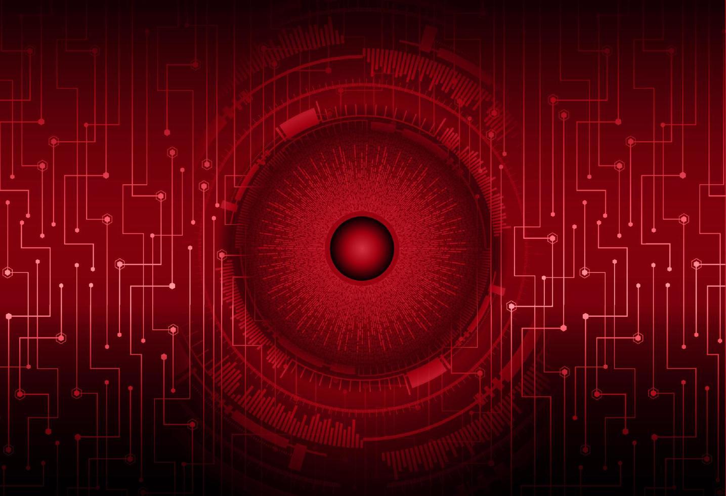 Modern Cybersecurity Eye on Technology Background vector