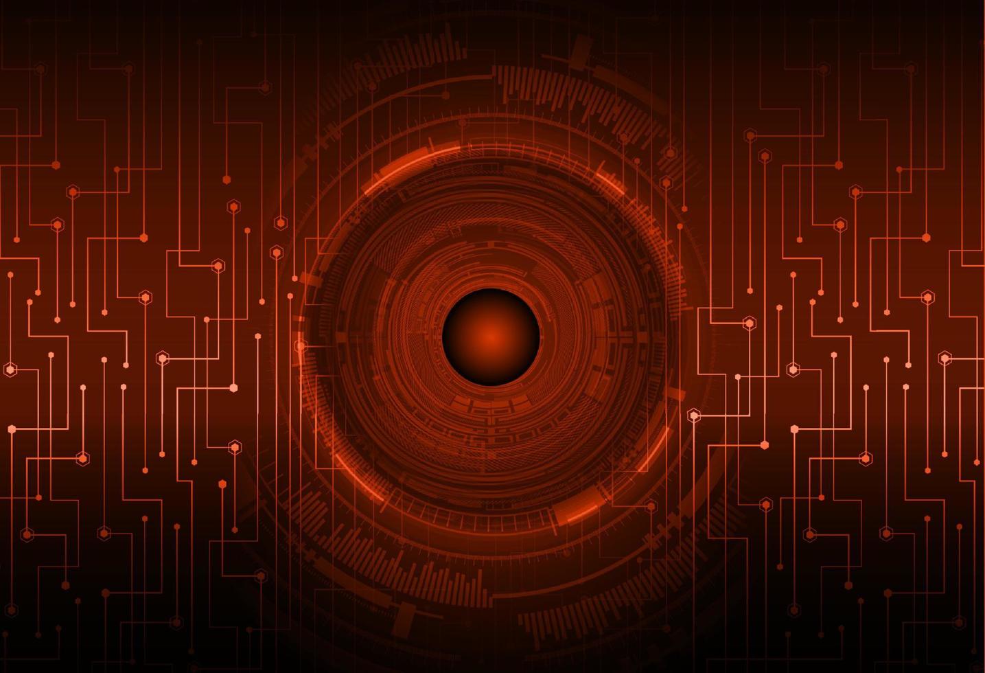 Modern Cybersecurity Eye on Technology Background vector