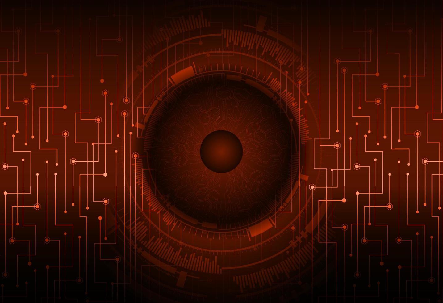 Modern Cybersecurity Eye on Technology Background vector