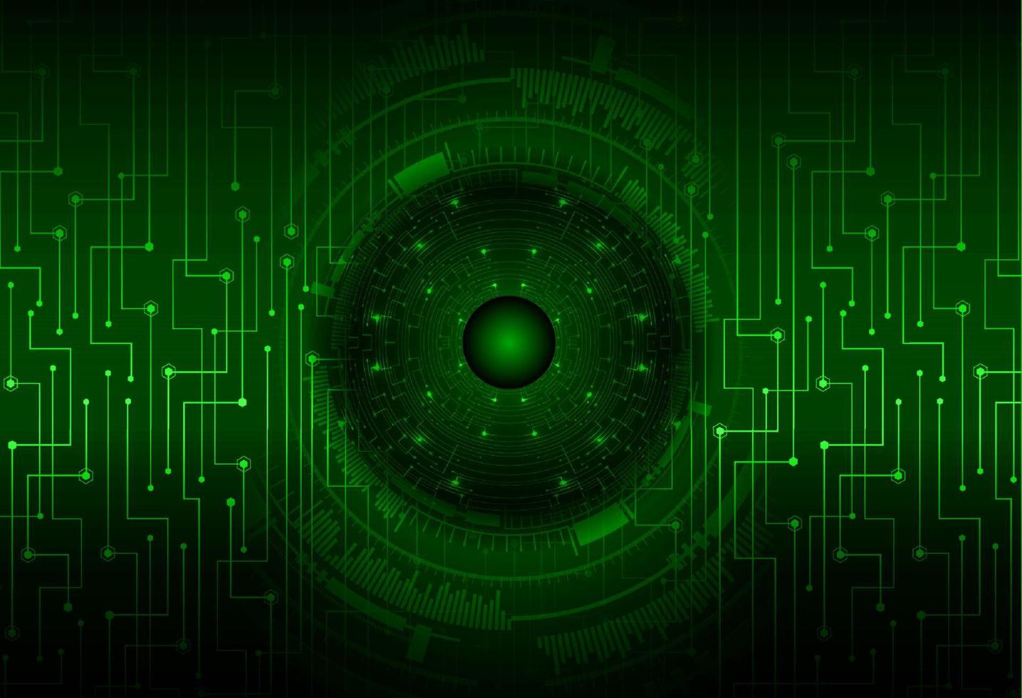 Modern Cybersecurity Eye on Technology Background vector