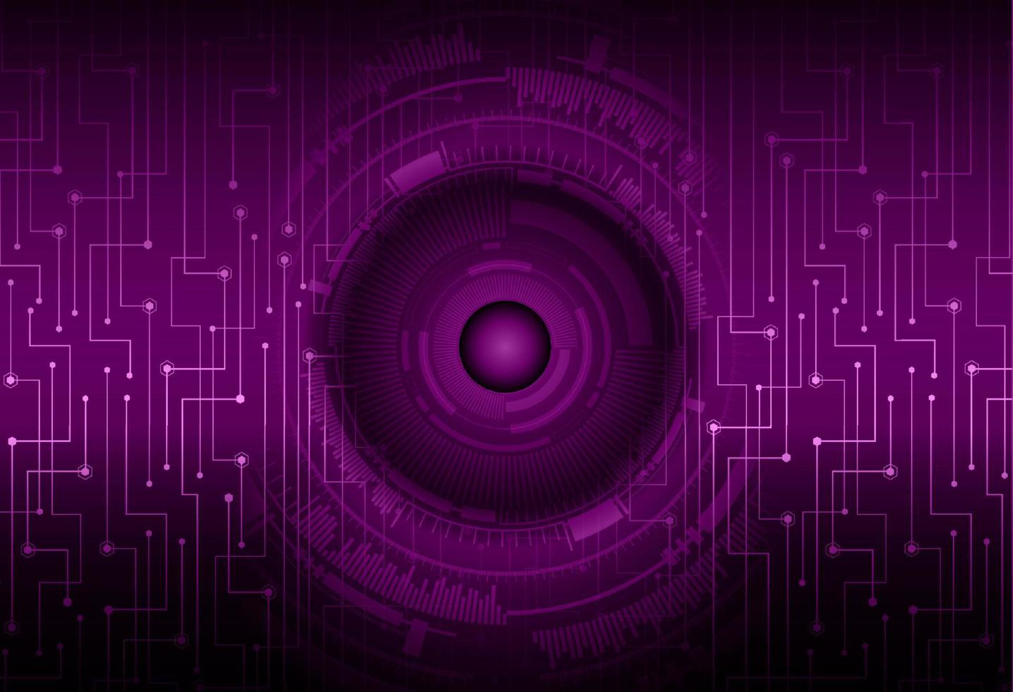 Modern Cybersecurity Eye on Technology Background vector
