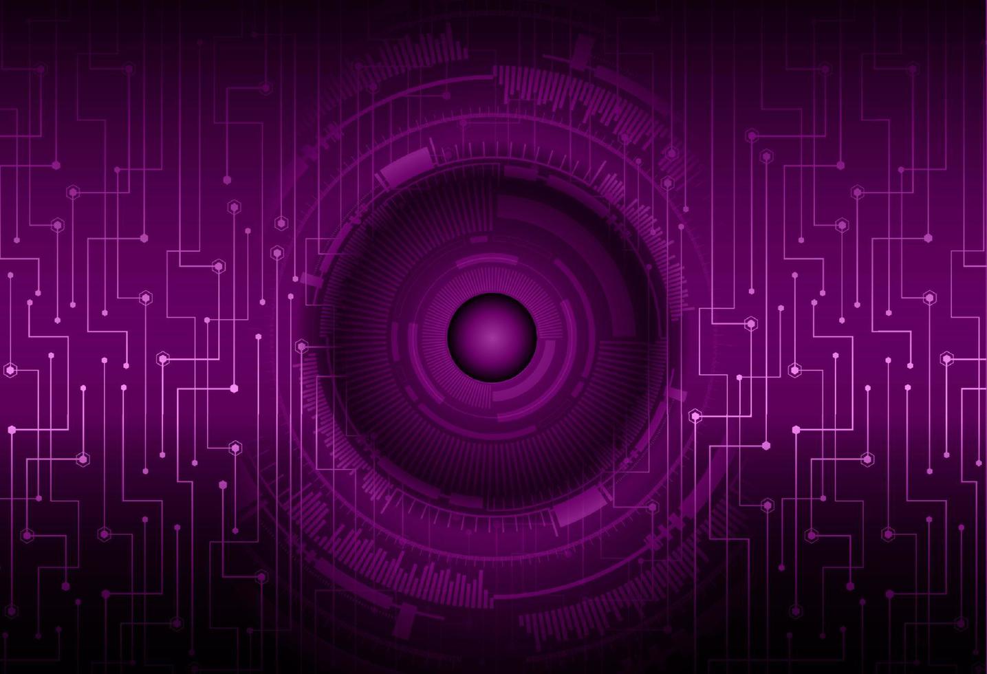 Modern Cybersecurity Eye on Technology Background vector