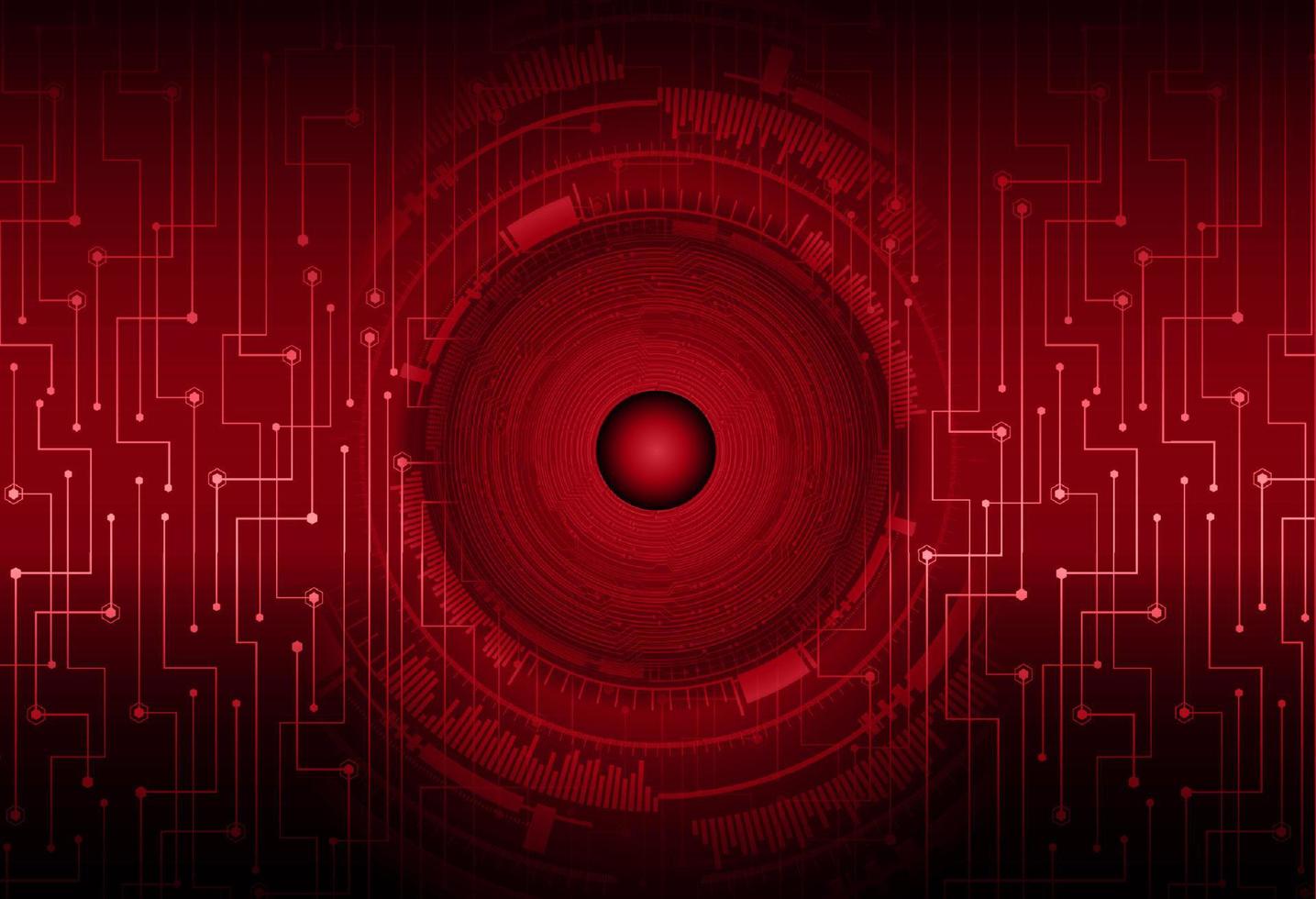 Modern Cybersecurity Eye on Technology Background vector