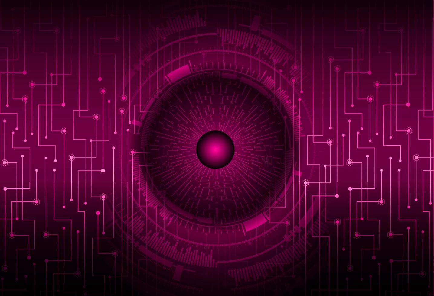 Modern Cybersecurity Eye on Technology Background vector