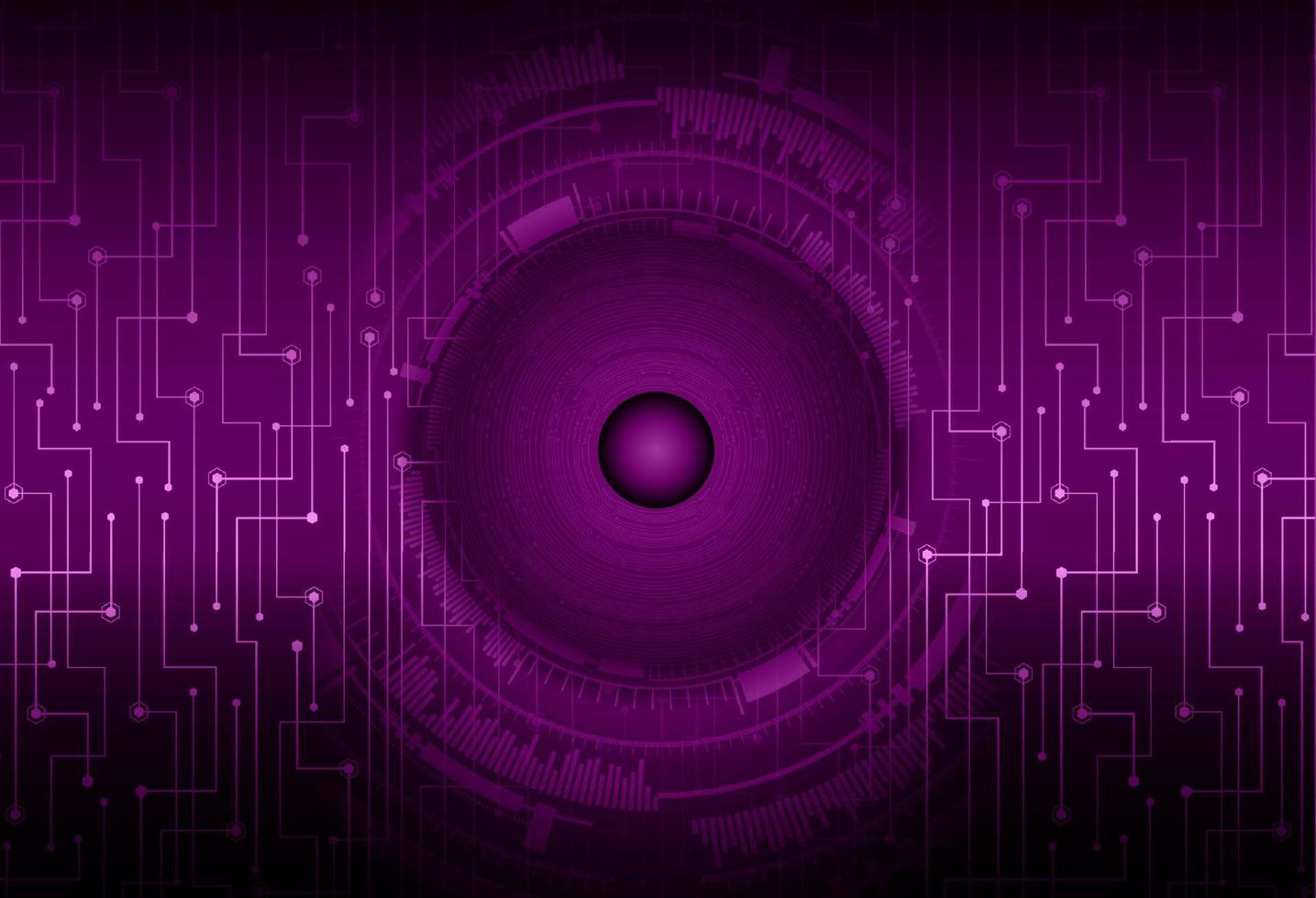 Modern Cybersecurity Eye on Technology Background vector