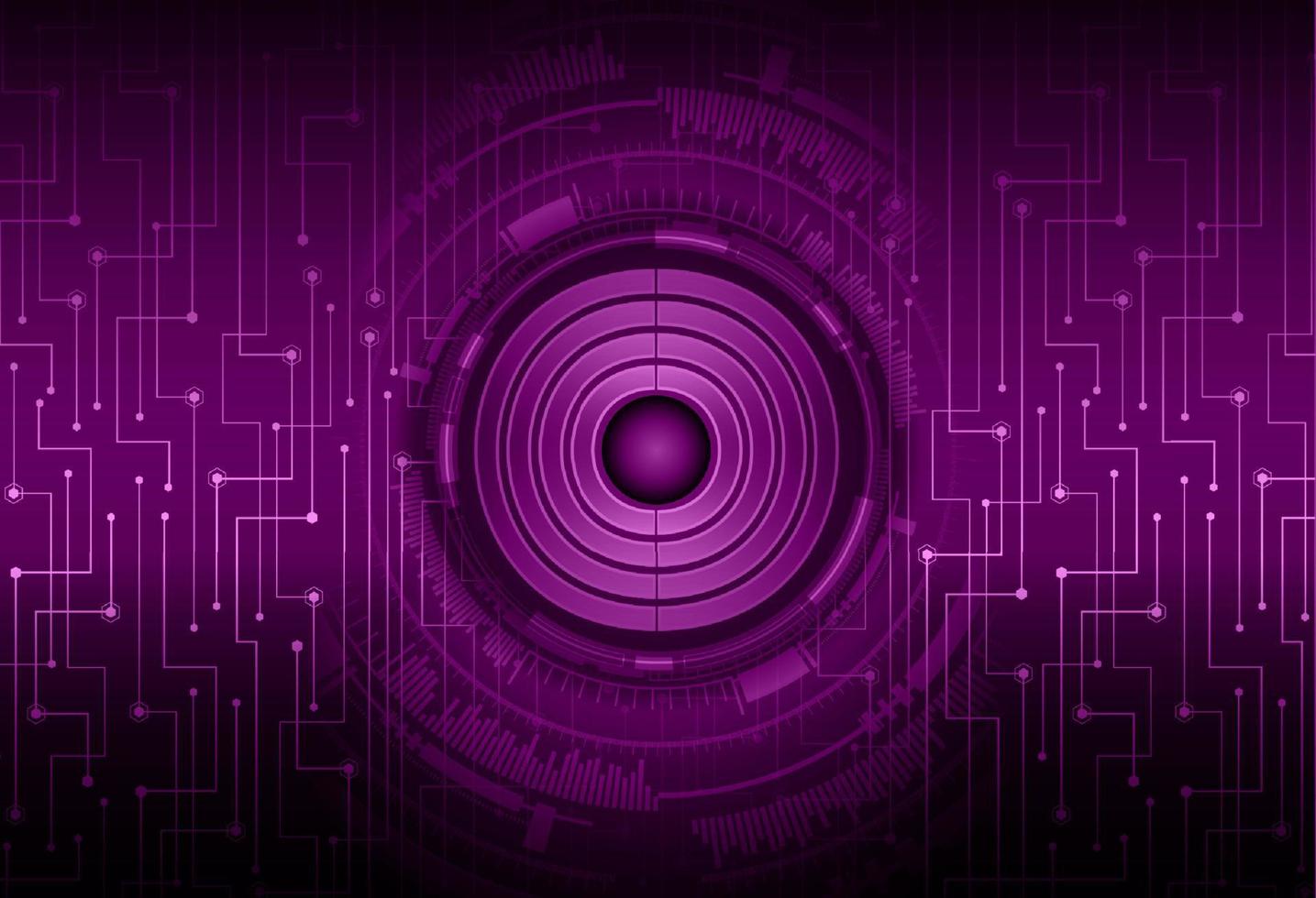 Modern Cybersecurity Eye on Technology Background vector
