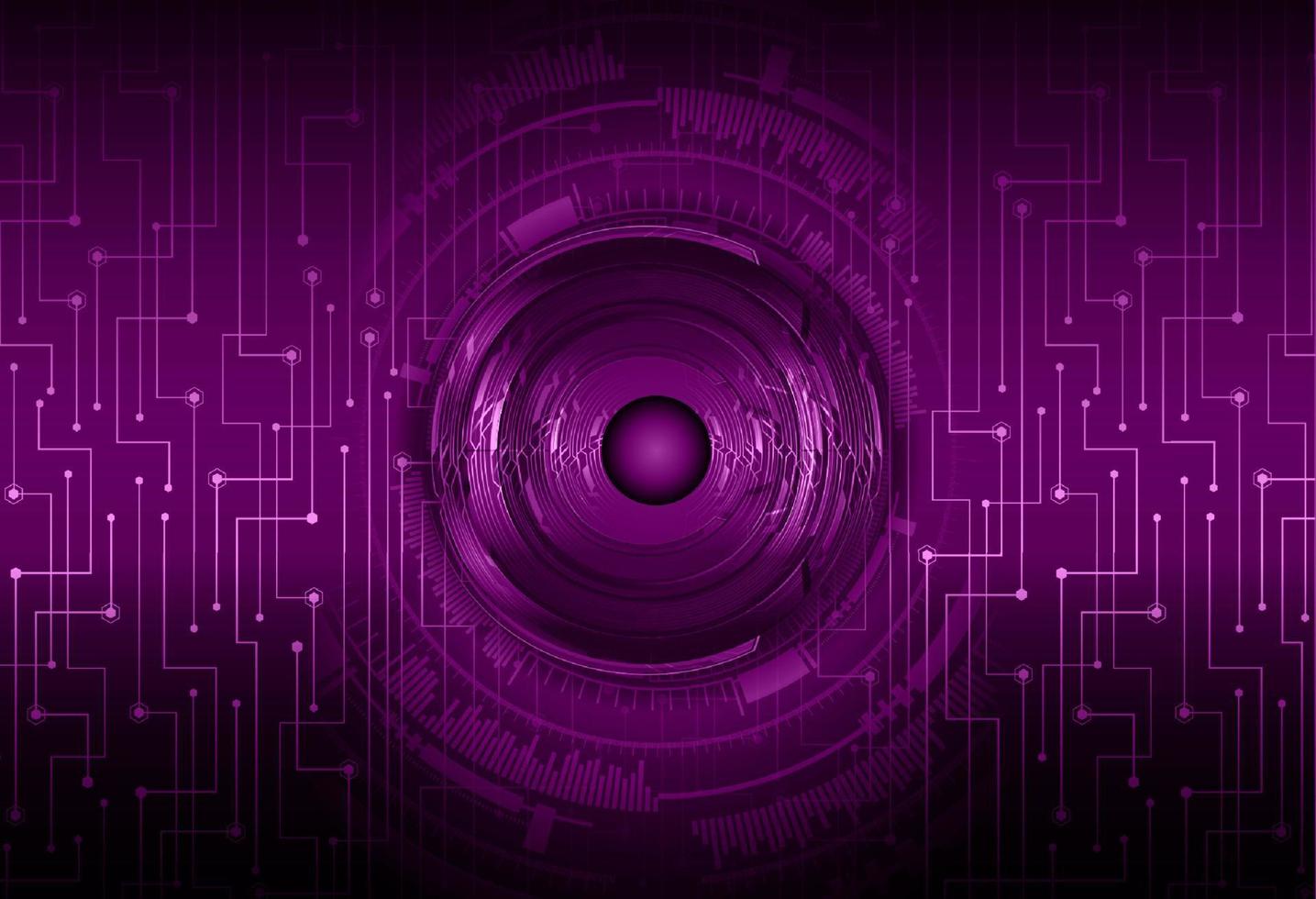 Modern Cybersecurity Eye on Technology Background vector