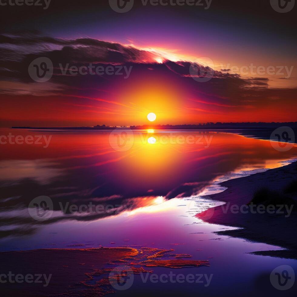 sunrise beautiful view at the sea image photo