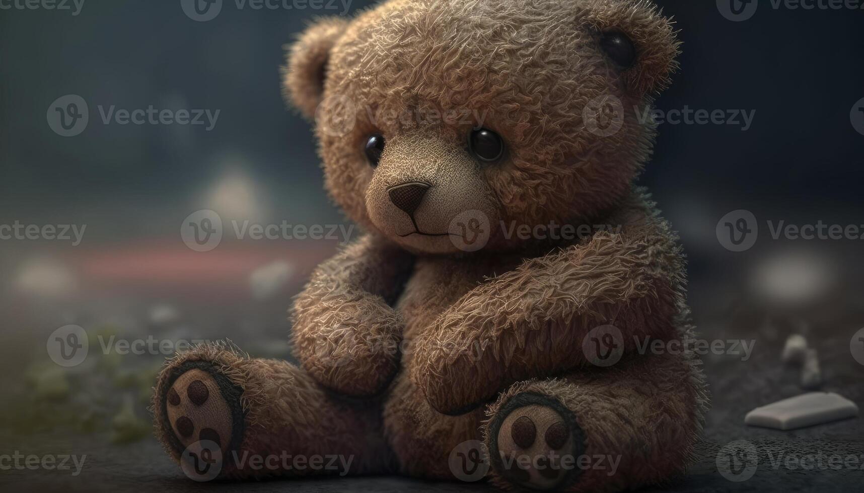 brown cute teddy bear toy photo