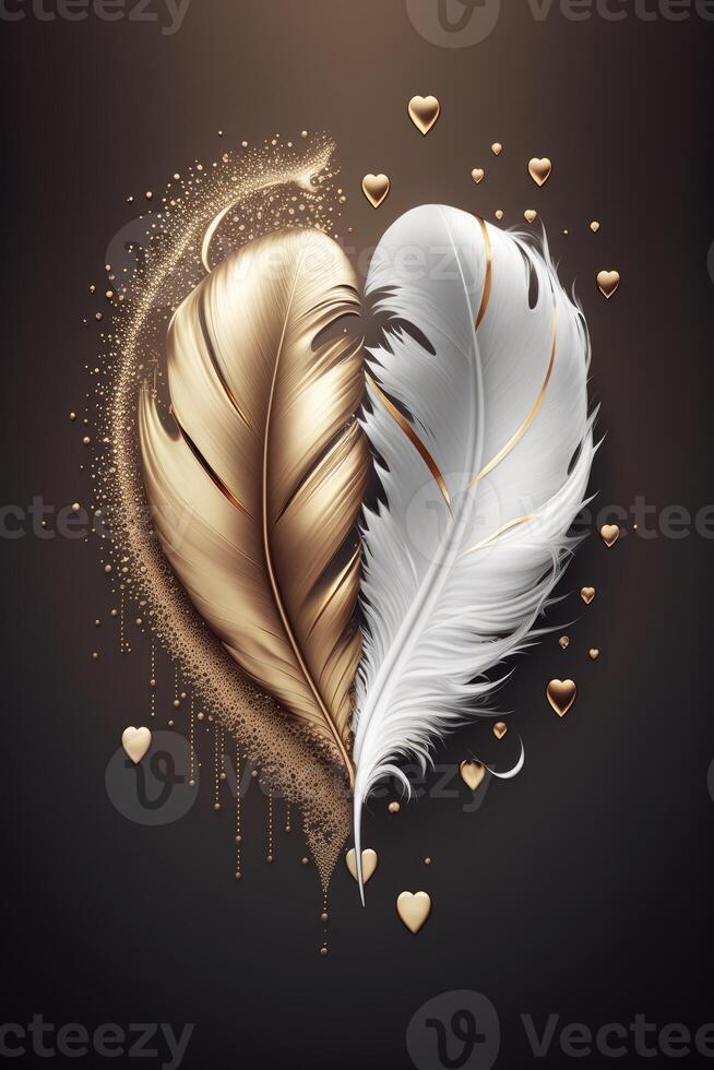 A pristine white feather that appears to have been plucked from a bird,  delicately rests on a transparent background.Generative AI 23289449 PNG