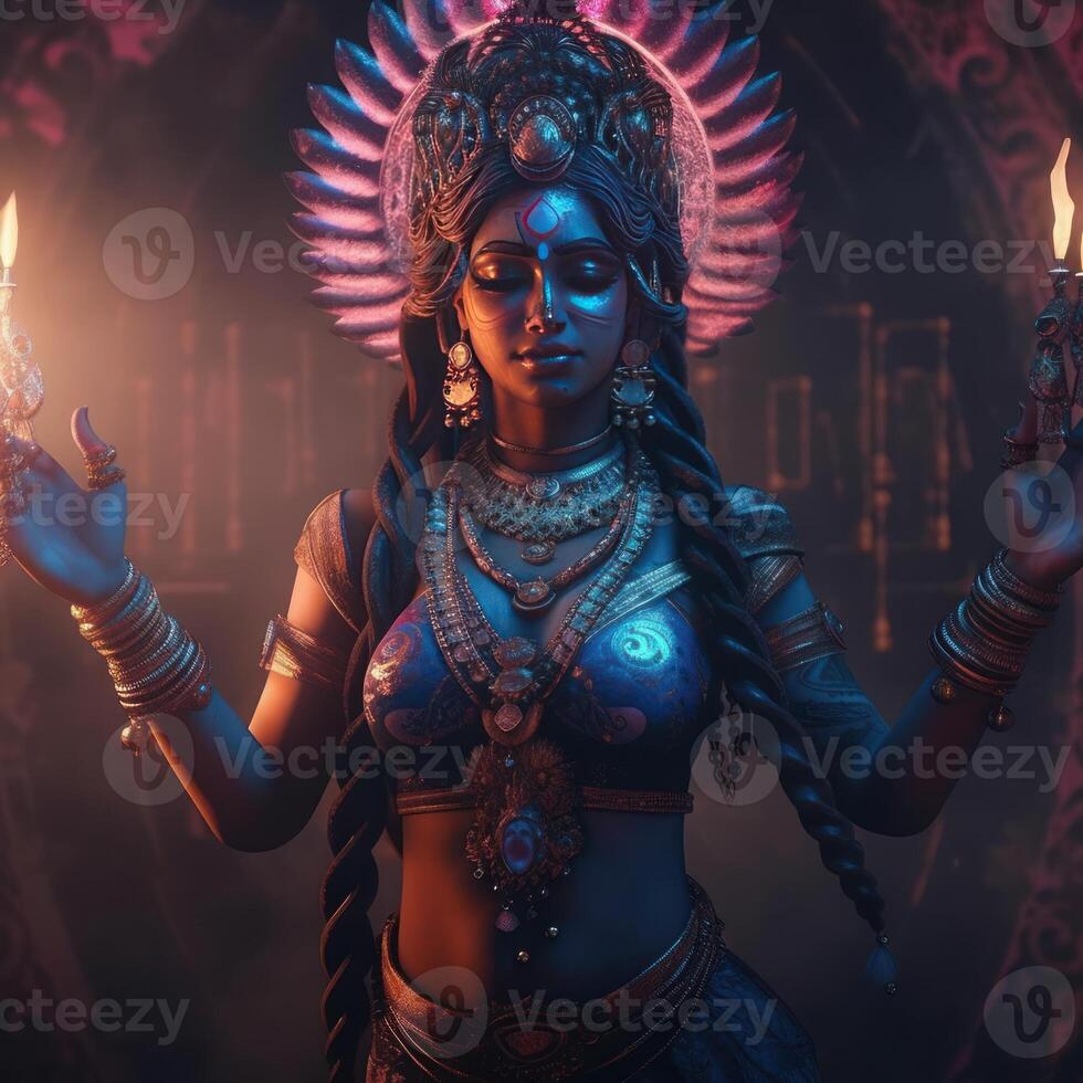 Kali Maa full body portraits beautiful photo