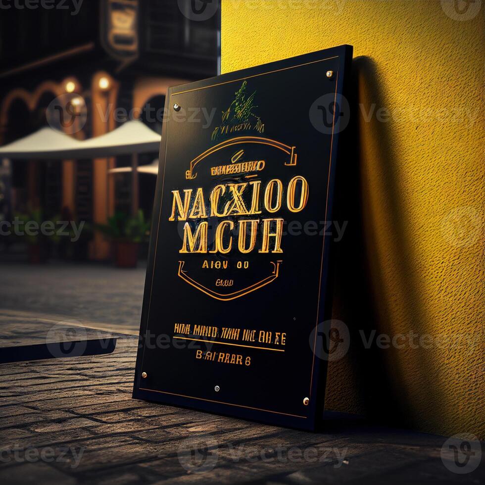 sign board mockup image photo