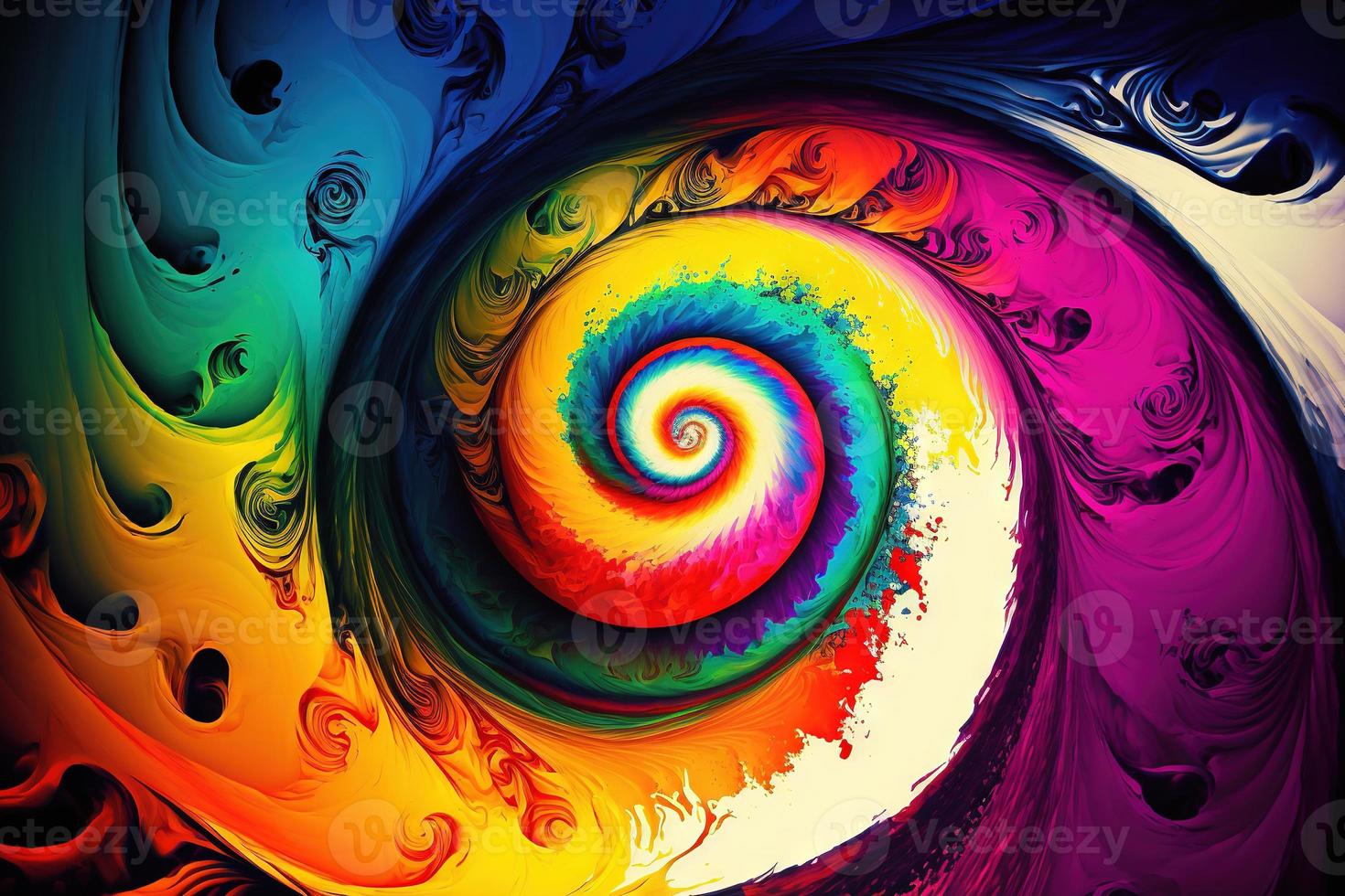 Abstract Swirl Design Tie Dye photo